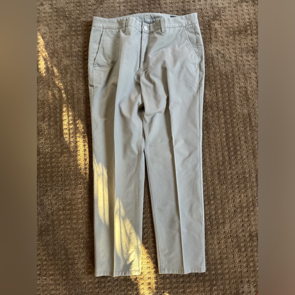 Mens gray khaki pants by Bonobos 36x30